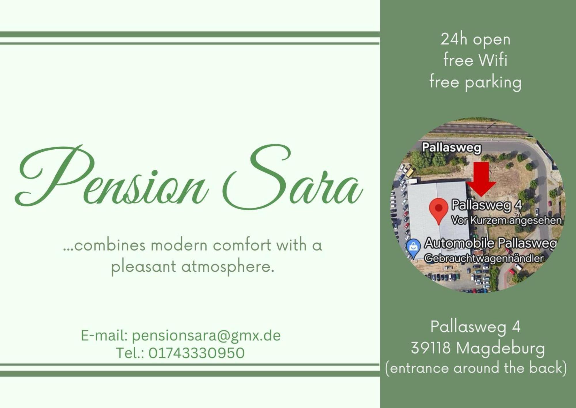 Pension Sara Magdeburg Eksteriør billede